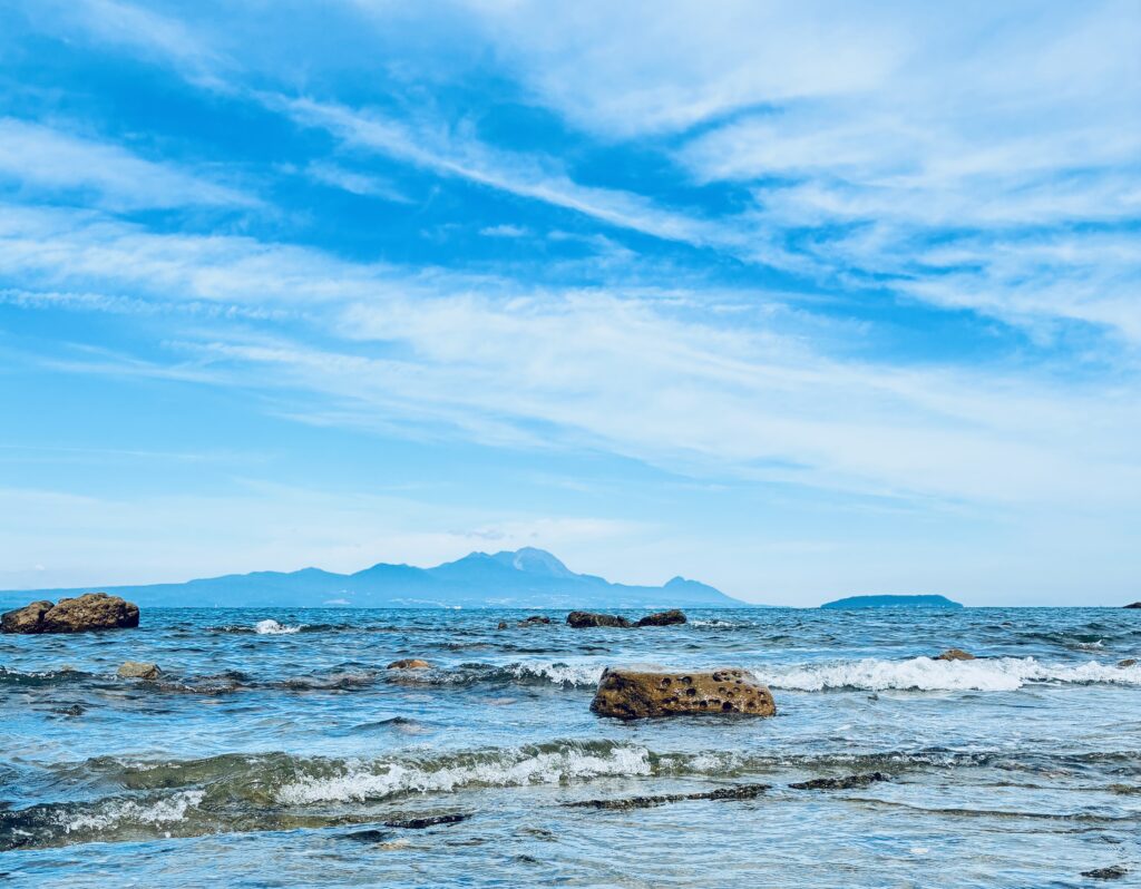 海と島原の風景