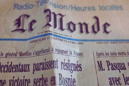 Le Monde 1993年春の新聞