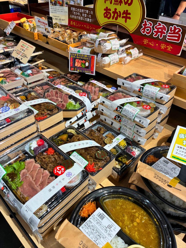 道の駅阿蘇はお弁当の種類がたくさん！