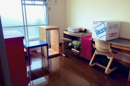 引っ越し屋さんに運んでもらった新居