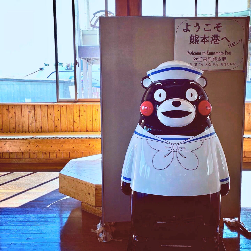 熊本港のくまモン