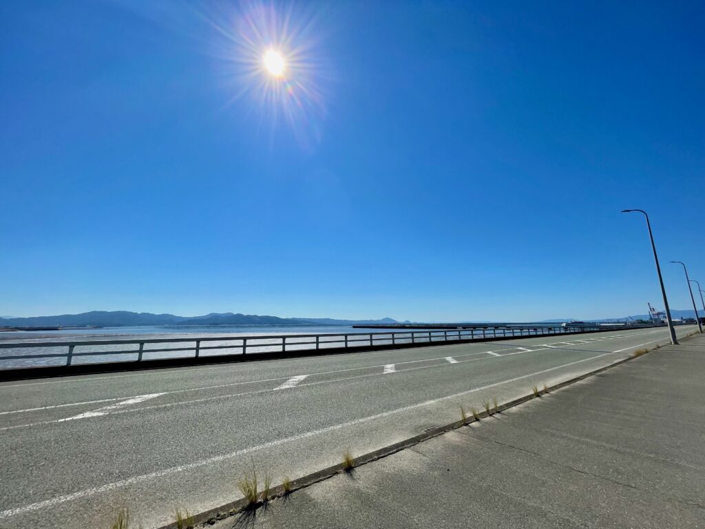 熊本港へサイクリング